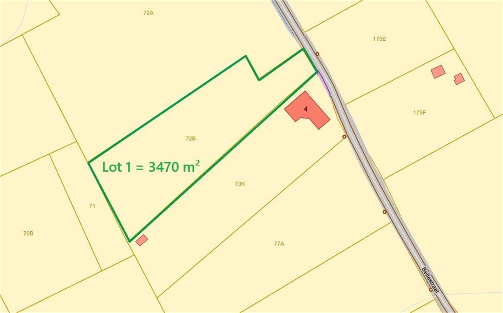 FOTO’S 1 : Landbouwgrond te 1600 SINT-PIETERS-LEEUW (België) - Prijs € 52.050
