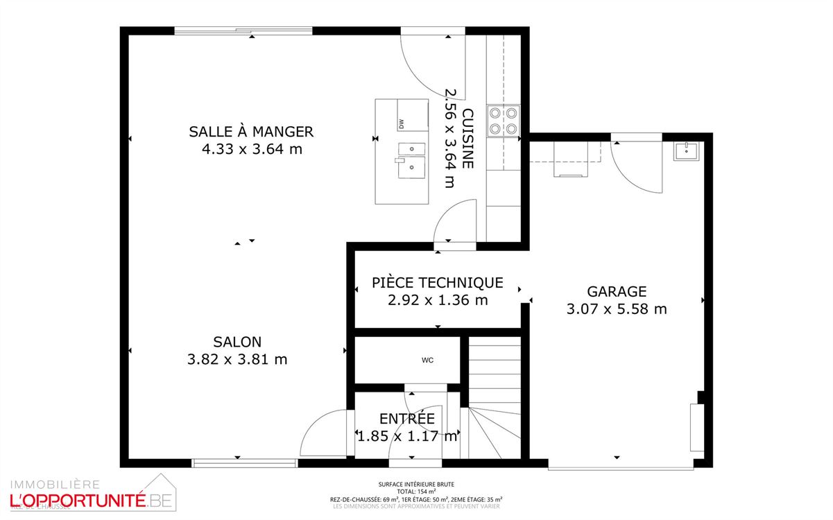 Splendide villa récente 2023, 4 chambres, garage et jardin sud-ouest prix HTVA.