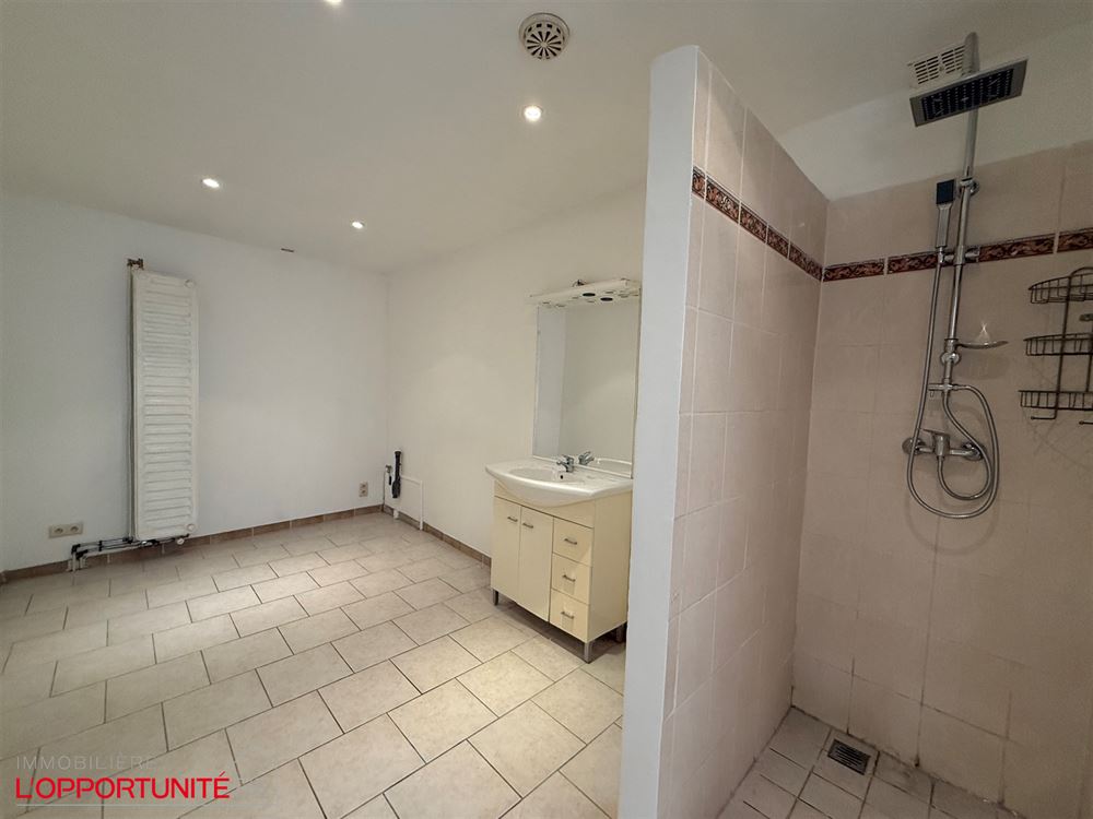 Superbe immeuble 4 appartements + 2 maisons. Entièrement loué. 2 terrasses et un garage. Compteurs séparés, chauffage central gaz, chaudières individuelles. Rentabilité net de +/- 6,5%.
