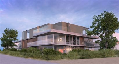 Ruim appartement met twee slaapkamers op het gelijkvloers
Zonnig terras uitgevend op de tuin

Inkom met plaats voor vestiaire
Gastentoilet
Twee r...