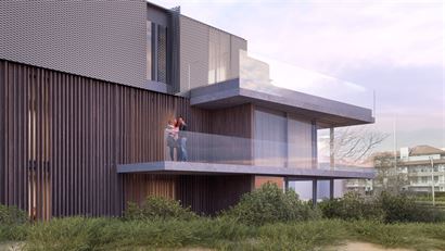 Ruim appartement met twee slaapkamers op het gelijkvloers
Zonnig terras uitgevend op de tuin

Inkom met plaats voor vestiaire
Gastentoilet
Twee r...