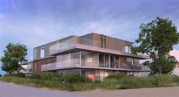 Ruim appartement met drie slaapkamers op het gelijkvloers
Zonnig terras uitgevend op de tuin

Inkom met plaats voor vestiaire
Gastentoilet
Grote ...