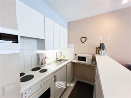 Res. De Warande II 0302 - Gezellige studio met slaaphoek - Gelegen in de zijstraat van de winkelstraat, op de derde verdieping - Inkomhal met slaaphoe...