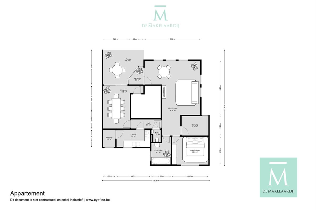 Foto 16 : Appartement te 2800 MECHELEN (België) - Prijs € 270.000