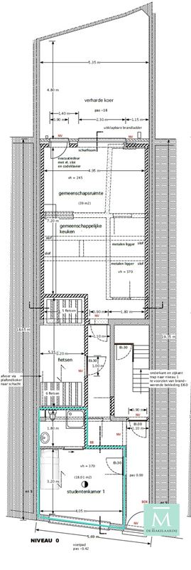 Foto 3 : KOT/kamer te 2800 MECHELEN (België) - Prijs € 575