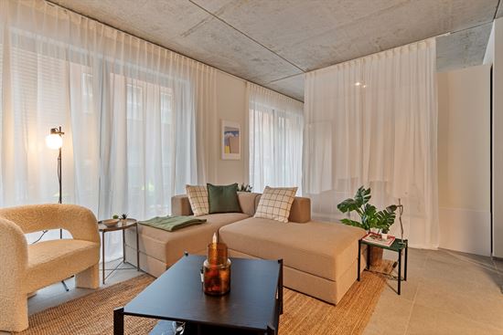 Gelijkvloerse studio met terras