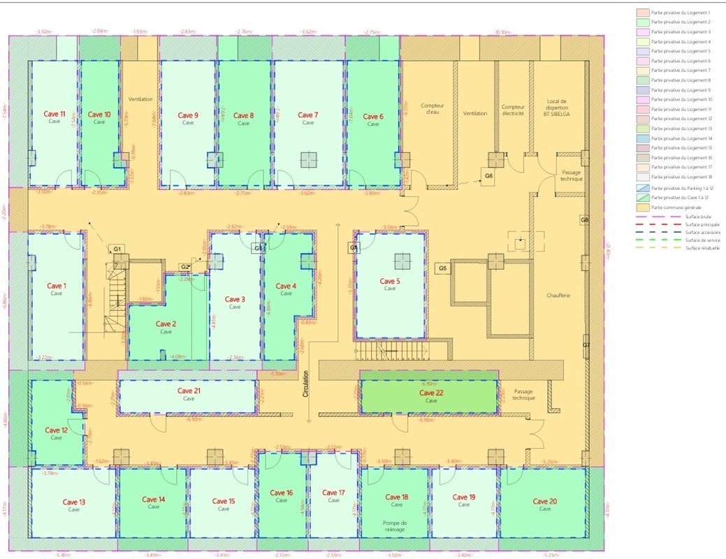 "Logement 8" - Joli appartement - 2 ch. - 2 SDB/SDD