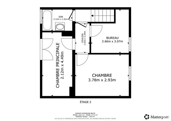 Maison 2 chambres à râfraichir/jardin/terrasse 