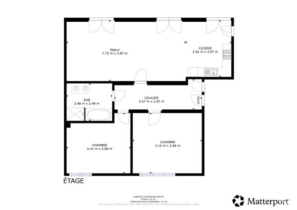 Appartement 2 chambres à la campagne