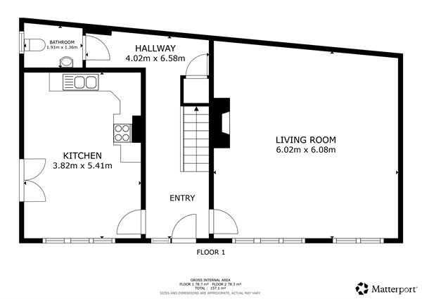 Maison de 3 chambres aux volumes généreux 