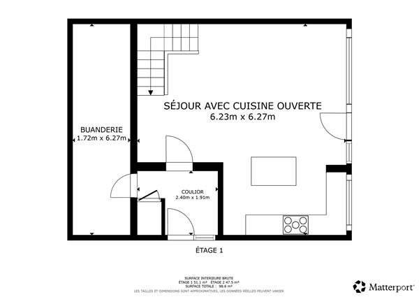 Maison 2 chambres 