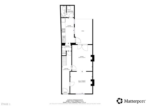 Maison 4 chambres avec de beaux volumes