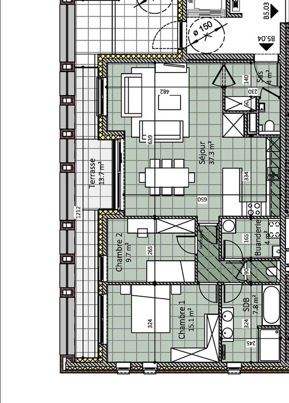 Appartement à Tubize (2 chambres)