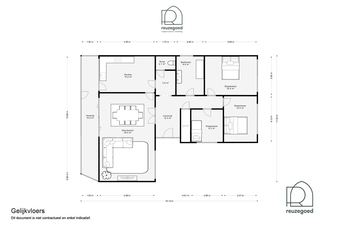 Charmante gelijkvloerse villa in Korbeek-Lo met ruime tuin en onderkeldering