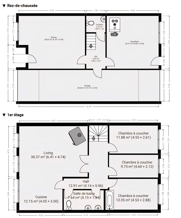 MAISON - GARAGE - JARDIN - GRENIER AMENAGEABLE