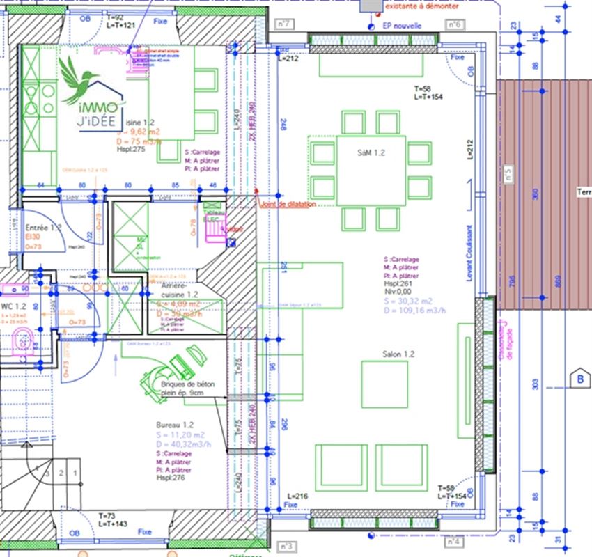 Appartement 2 rénové, avec jardin