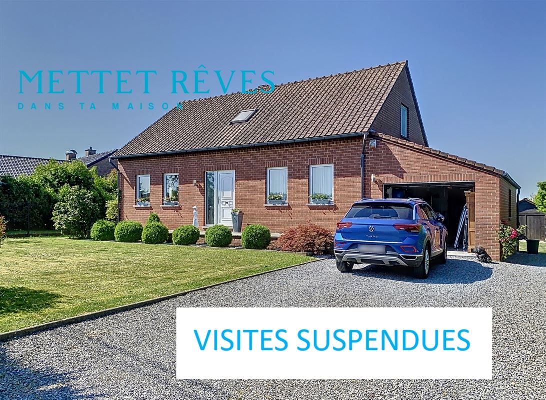 Villa 4 façades avec garage, agrémentée d’un grand jardin