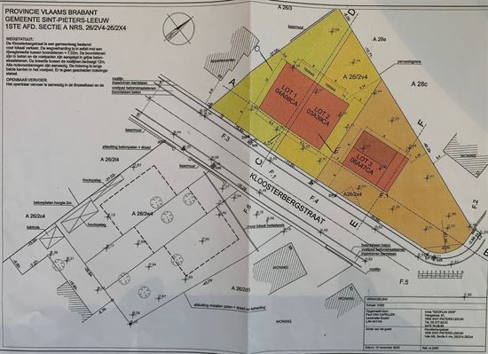 Limite Bruxelles - Lot 1- Terrain à bâtir 3 façades