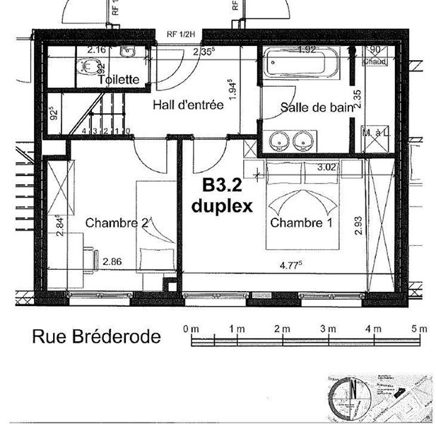 Duplex de standing derrière le Palais Royal