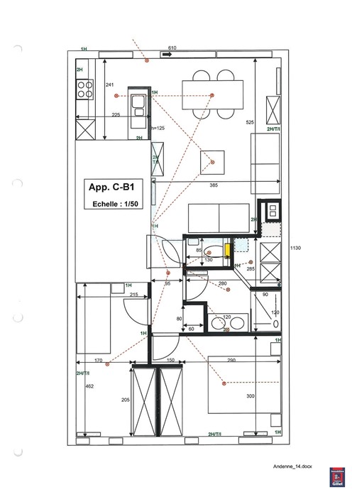 Agréable appartement 2 chambres à Seilles