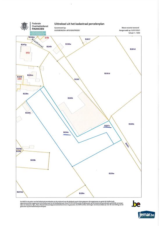 Perceel landbouwgrond van 50a70