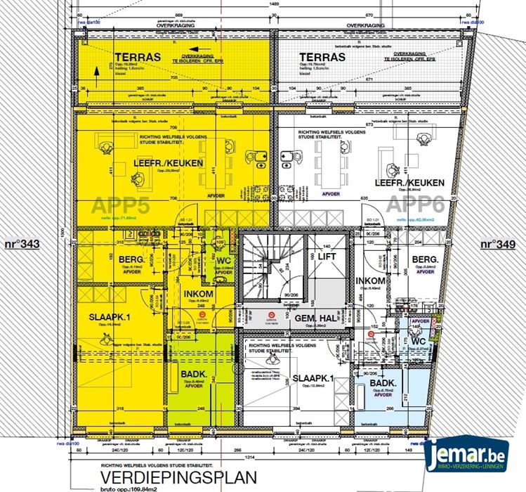 Appartement op 3de verdiep links