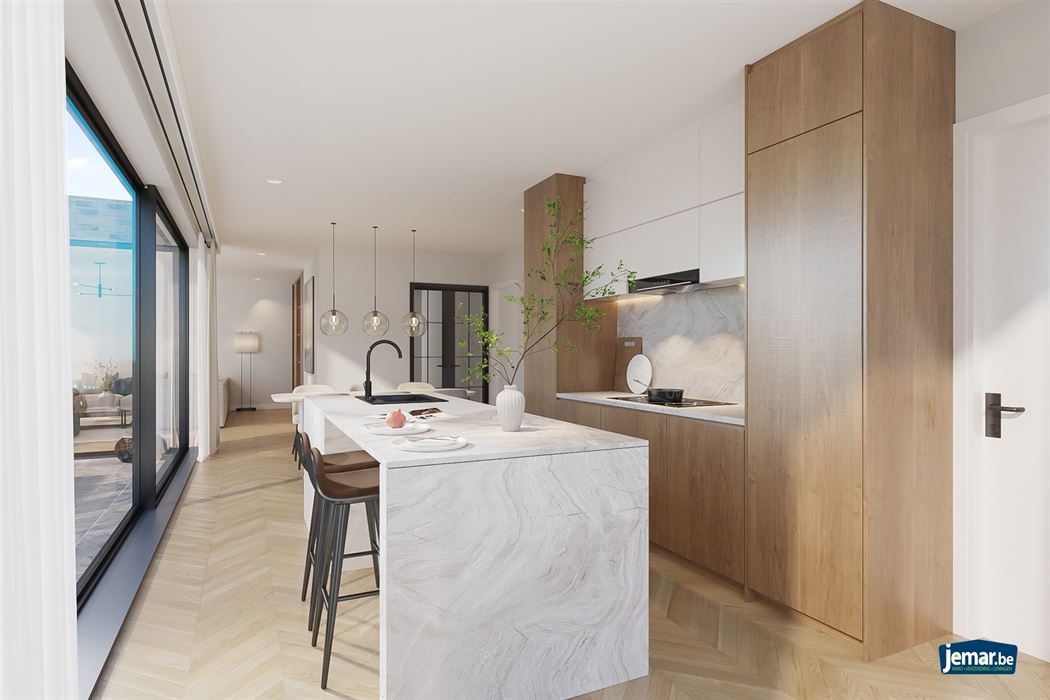 Gelijkvloers appartement met tuin