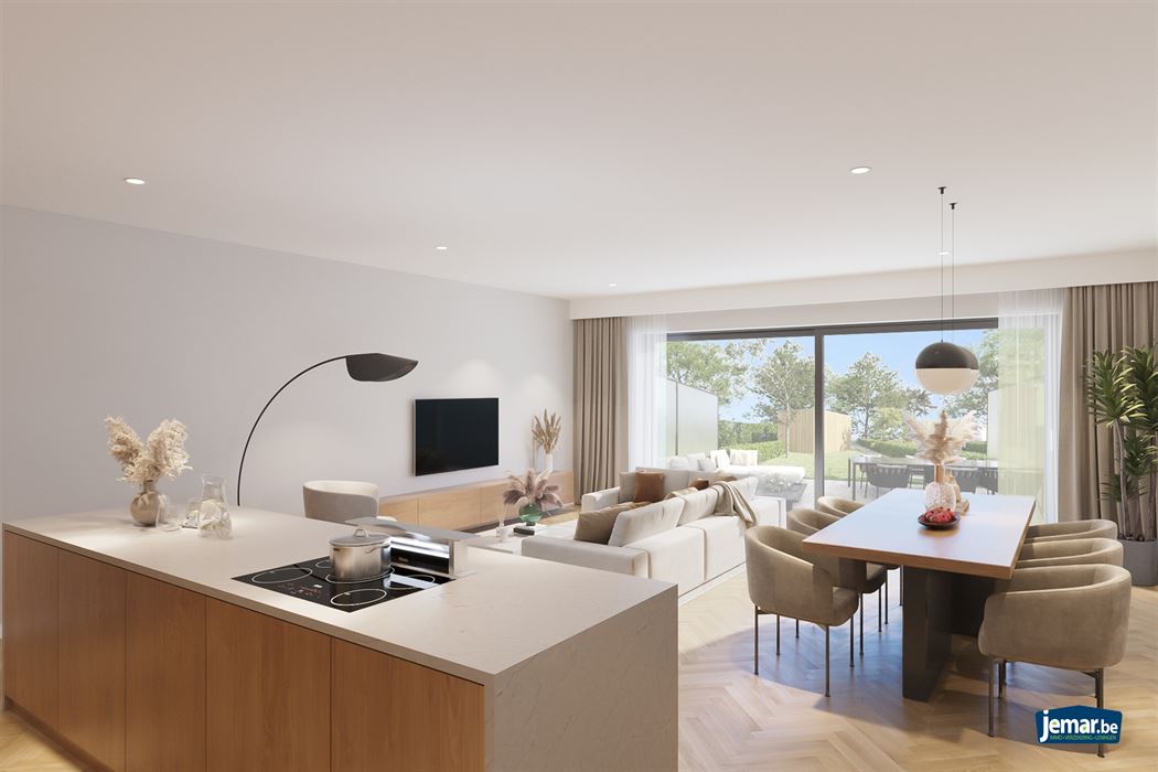 Gelijkvloers appartement met tuin
