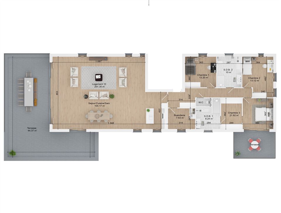 Appartement à ERPENT (3 chambres)