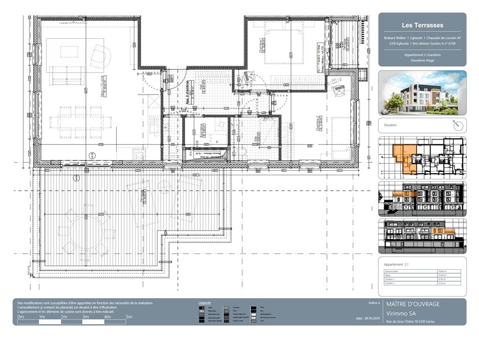 Appartement à EGHEZÉE (2 chambres)