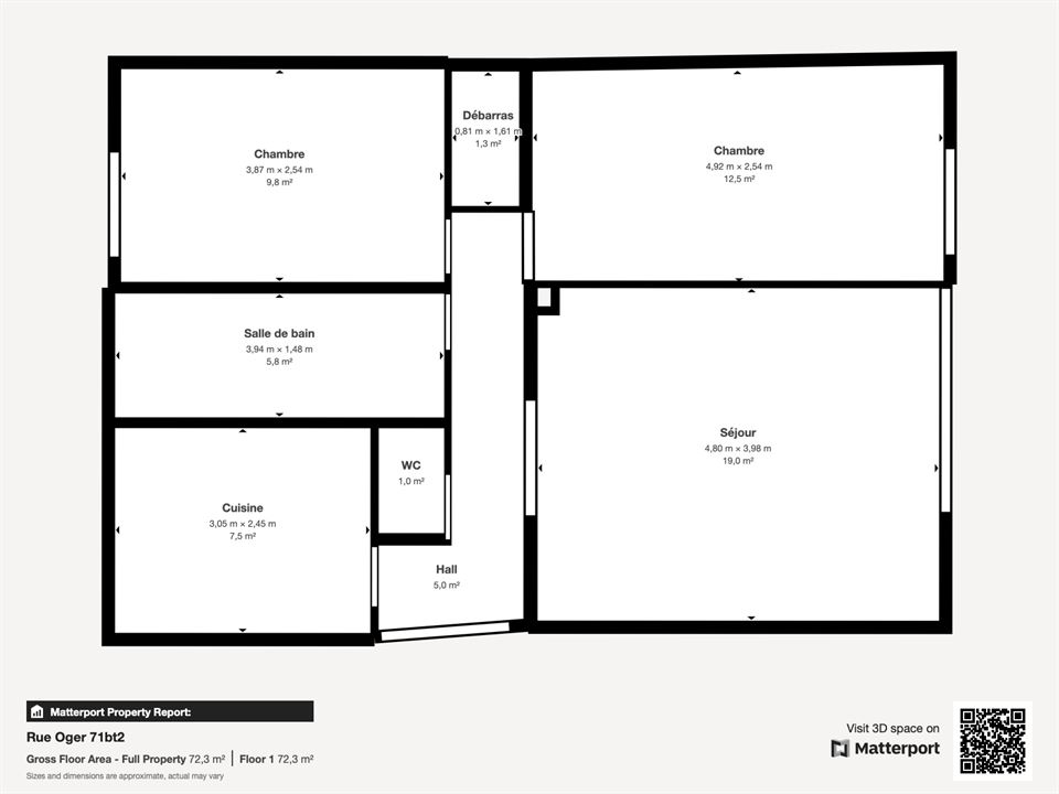 Appartement à BEAURAING (2 chambres)