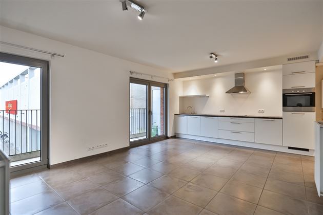 Recent apartment in downtown Mortsel with 1 bedroom, terrace and bike storage.