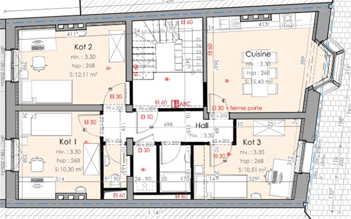 Appartement à NAMUR (1 chambre)