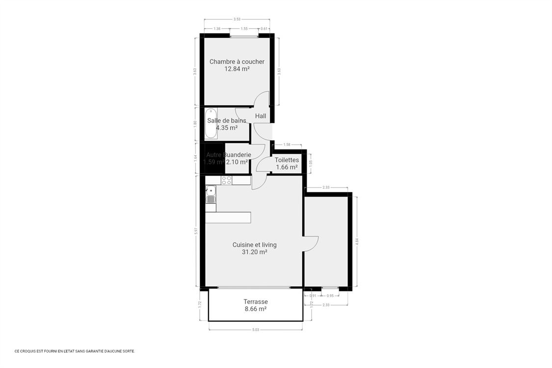Appartement à JAMBES (2 chambres)