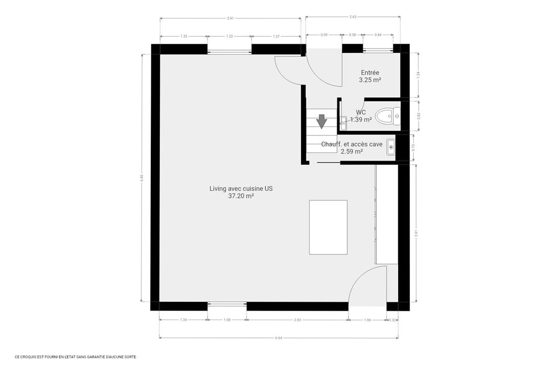 Villa/maison/ferme à MONT (3 chambres)